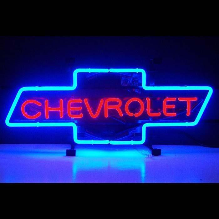 Chevrolet Logo Auto Car Neon Sign